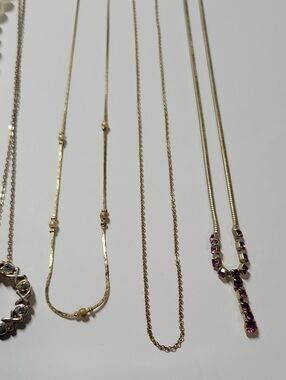 Gold Tone Women's Necklace Lot